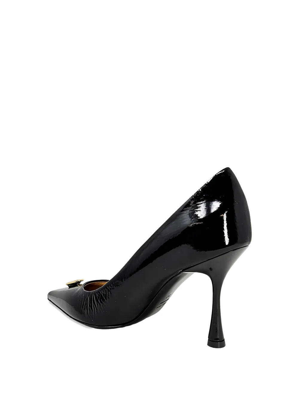 Madison.Maison Alena pumps met puntige neus en slotdetail Zwart
