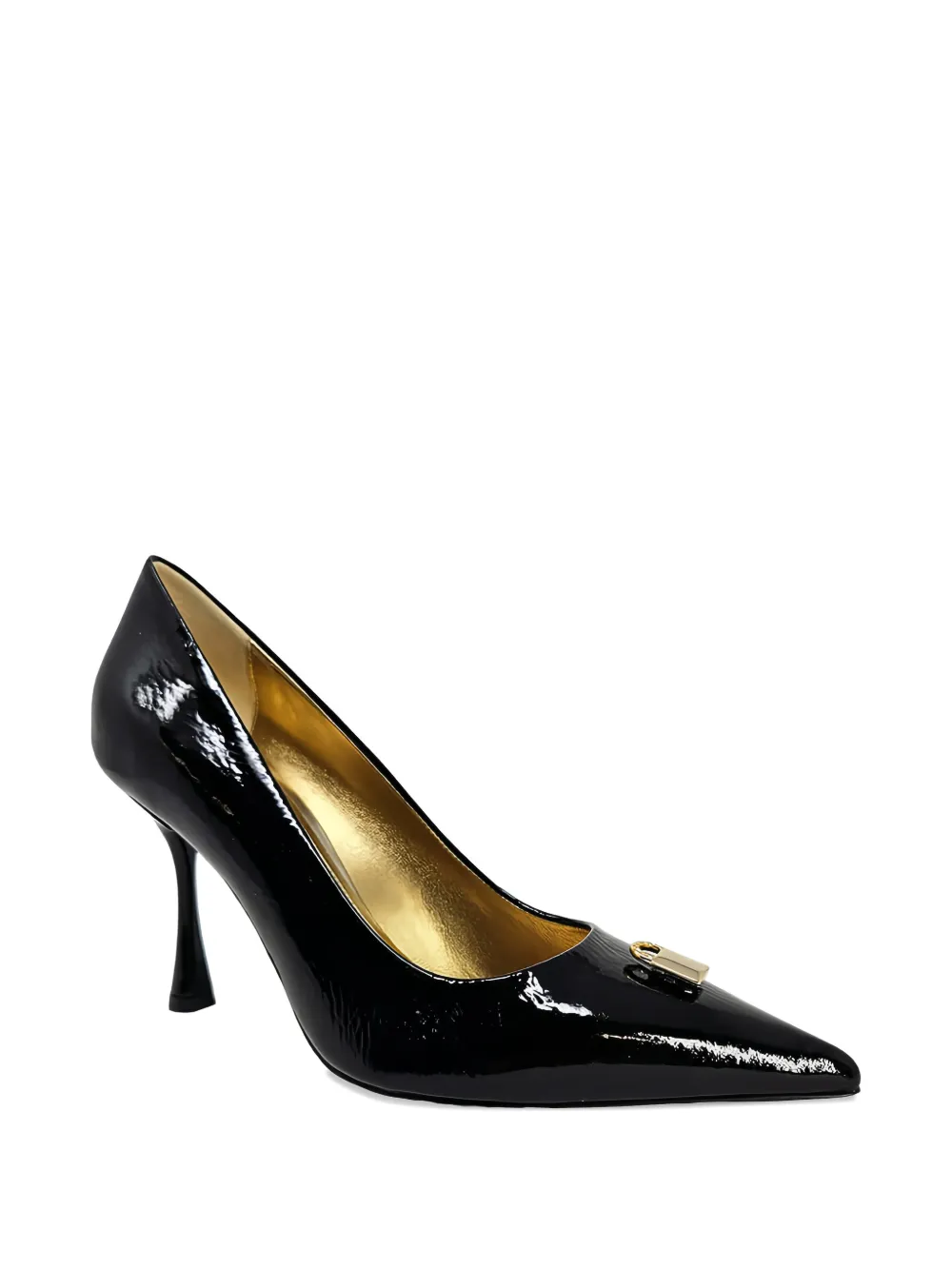 Madison.Maison Alena pumps met puntige neus en slotdetail Zwart