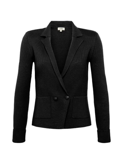 L'Agence Sofia double-breasted pocket blazer