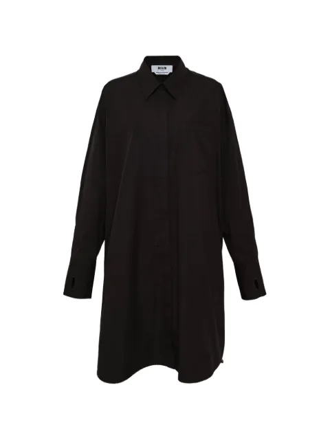 MSGM collared shirt midi dress