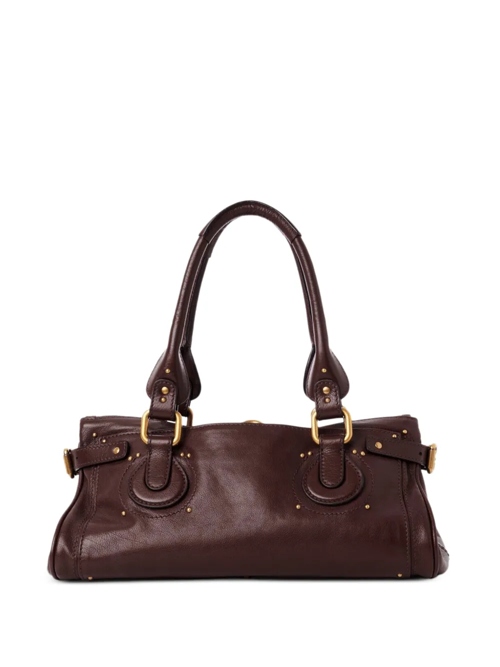  Chloé Paddington Leather Tote Bag - Brown 