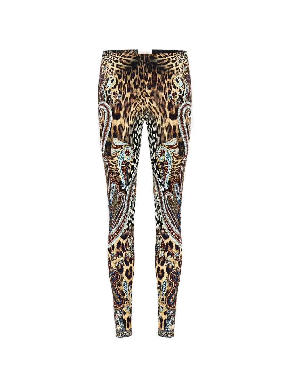 Camilla Leggings con stampa animalier - Marrone