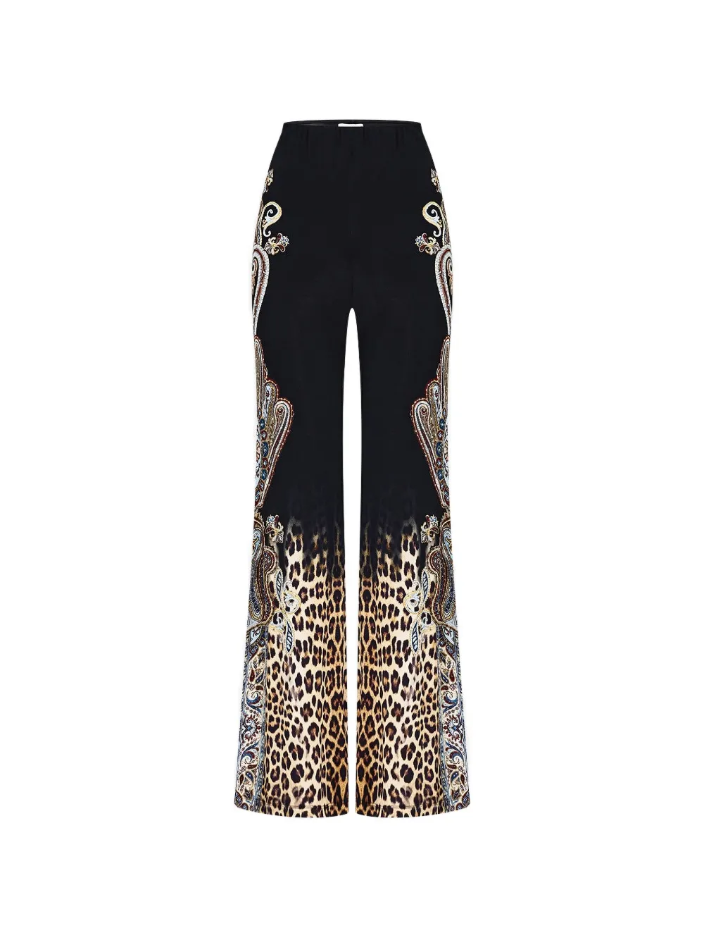 Camilla Istanbul Animalia printed trousers - Schwarz