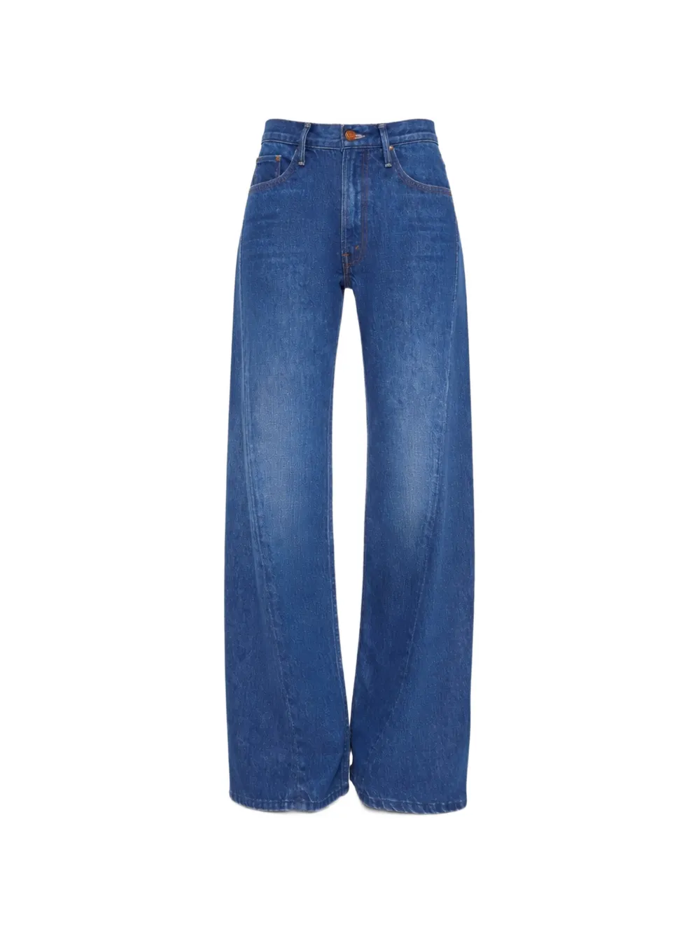 MOTHER panelled wide-leg jeans - Blu