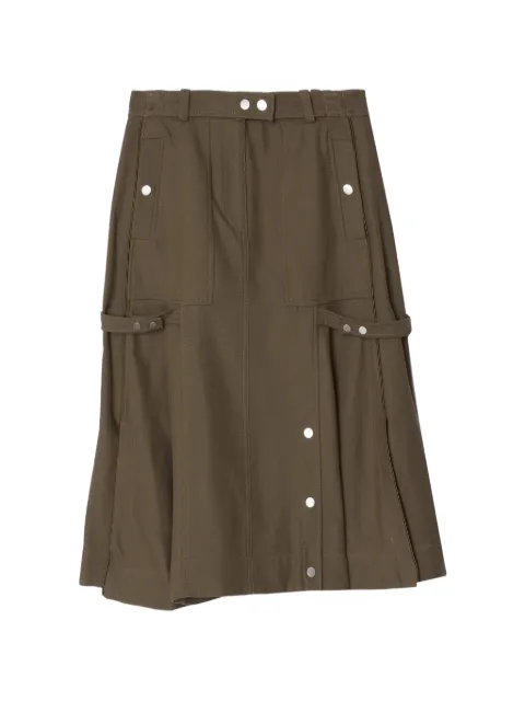 3.1 Phillip Lim Godet Utility midi skirt