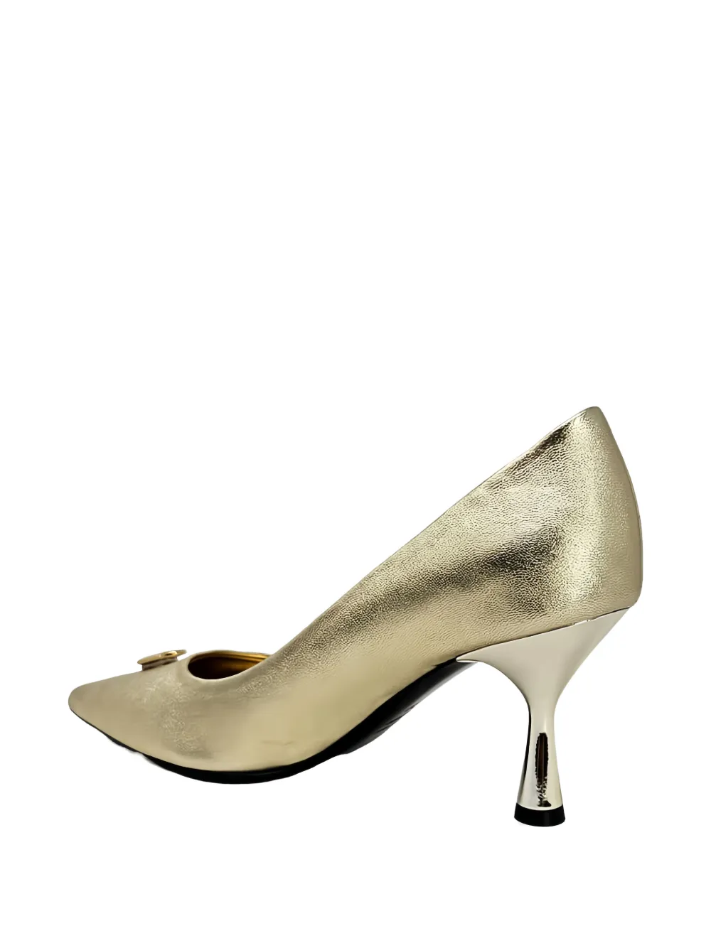 Madison.Maison Leren pumps met slot detail Goud