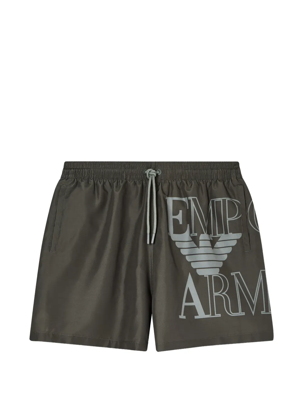 Emporio Armani logo boxer beachwear - Verde