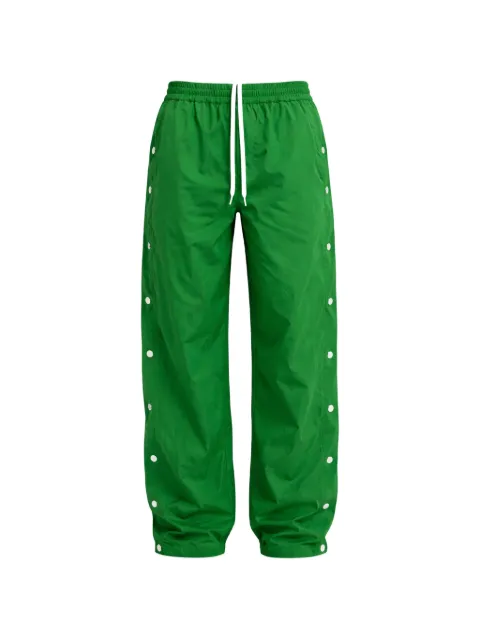 Tibi pantalon droit à lien de resserrage