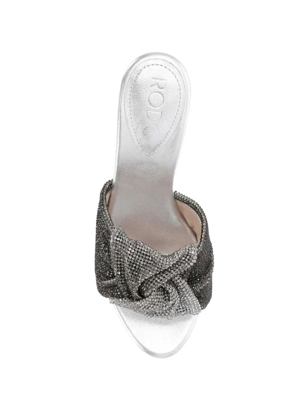 Rodo Pumps verfraaid met kristallen Grijs