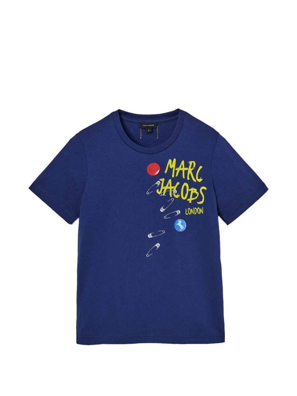 Marc Jacobs Safety-pin Print T-shirt In Blue