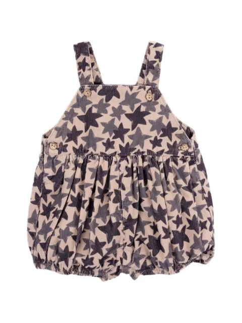 Knot star corduroy dungaree
