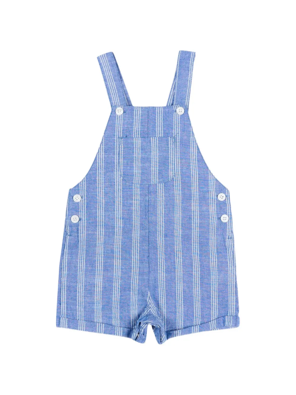 Mayoral button striped dungarees - Blu