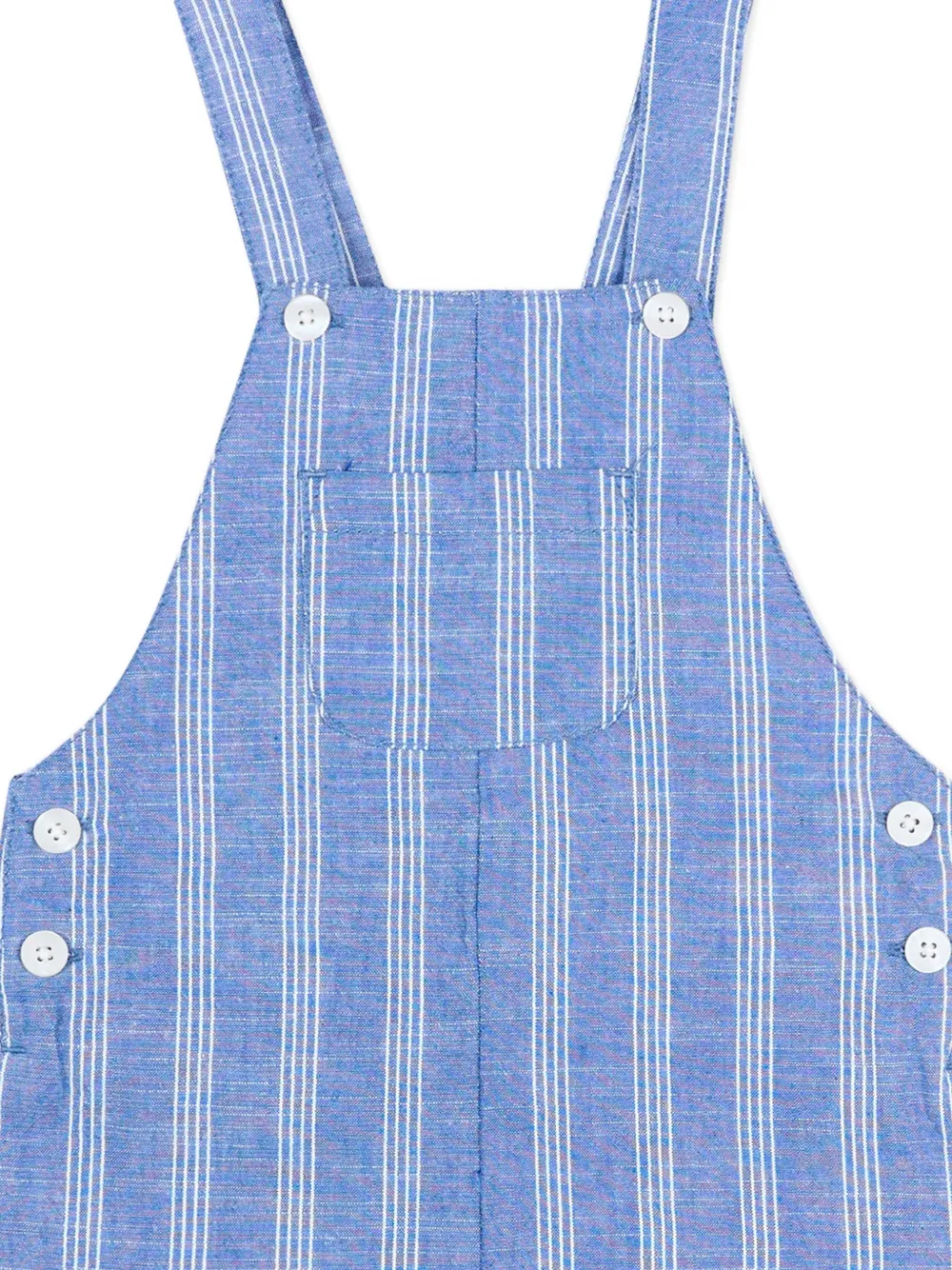  Mayoral Button Striped Dungarees - Blue 