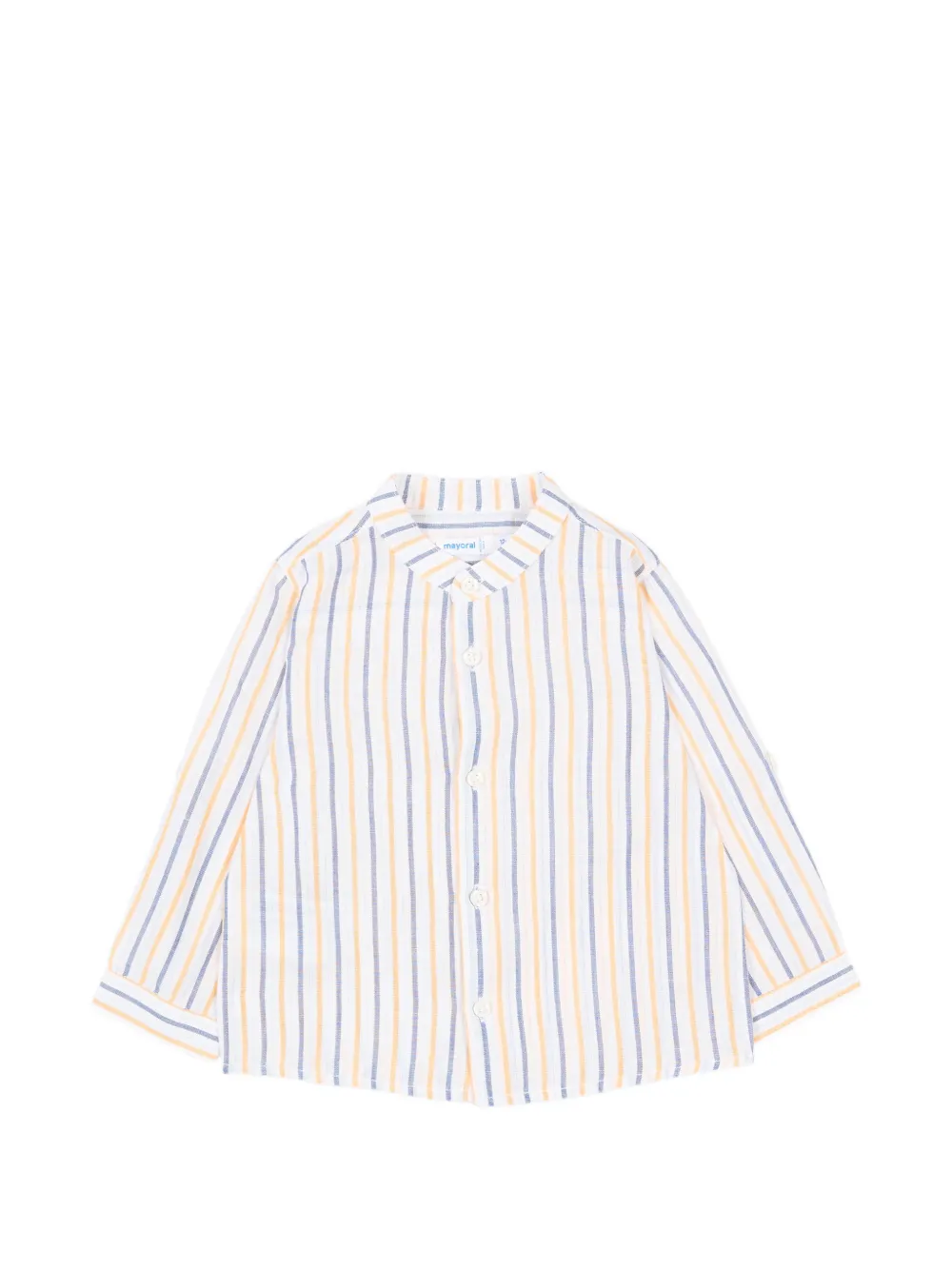 Mayoral striped long-sleeve shirt - Bianco