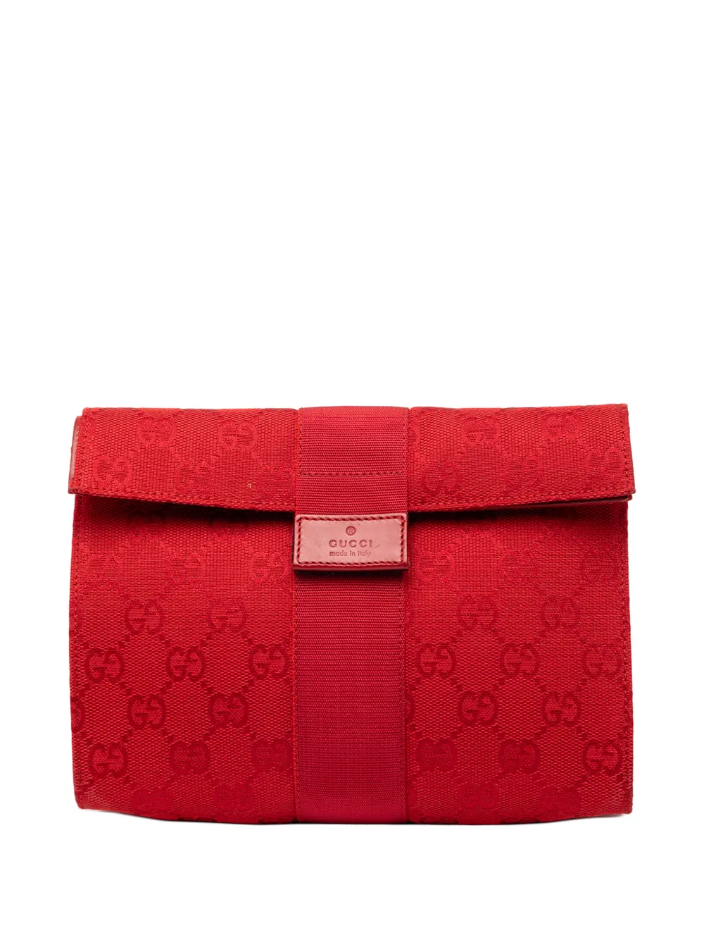 Gucci Pre-Owned 2000-2010 GG Canvas clutch bag - Rosso