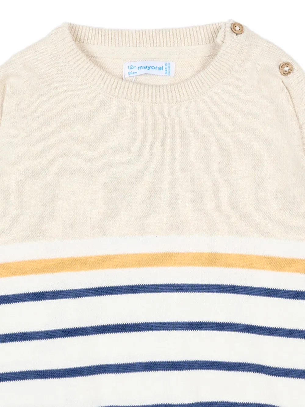  Mayoral Striped Sweater - Neutrals 