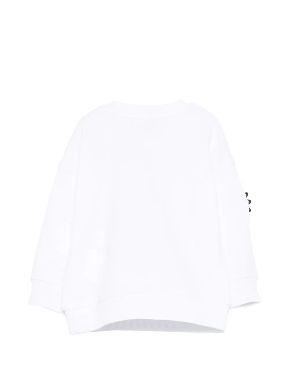 Moschino Kids Sweater met meerdere patches Wit