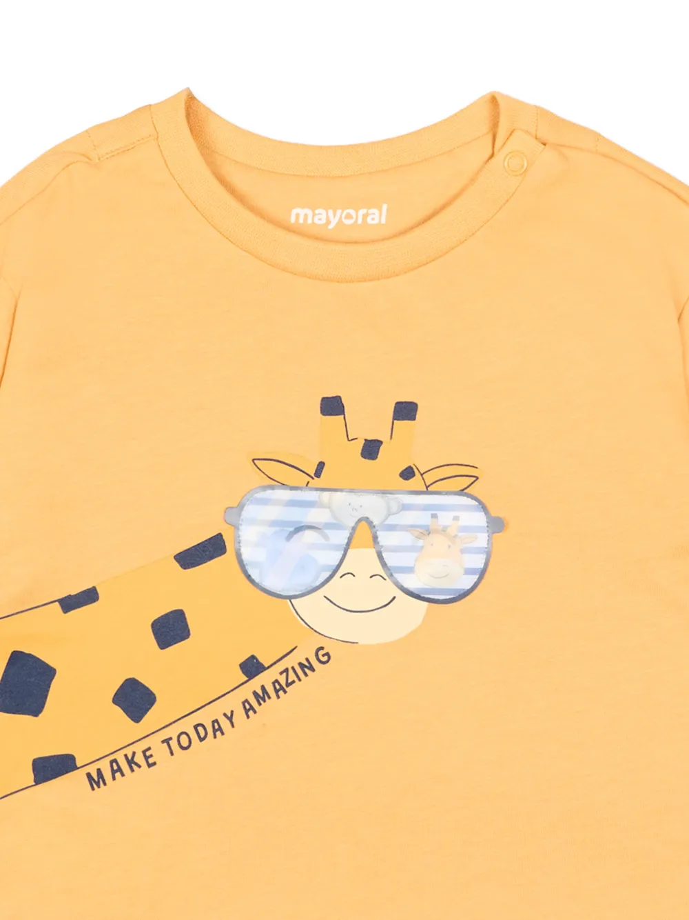 Mayoral T-shirt met print Geel