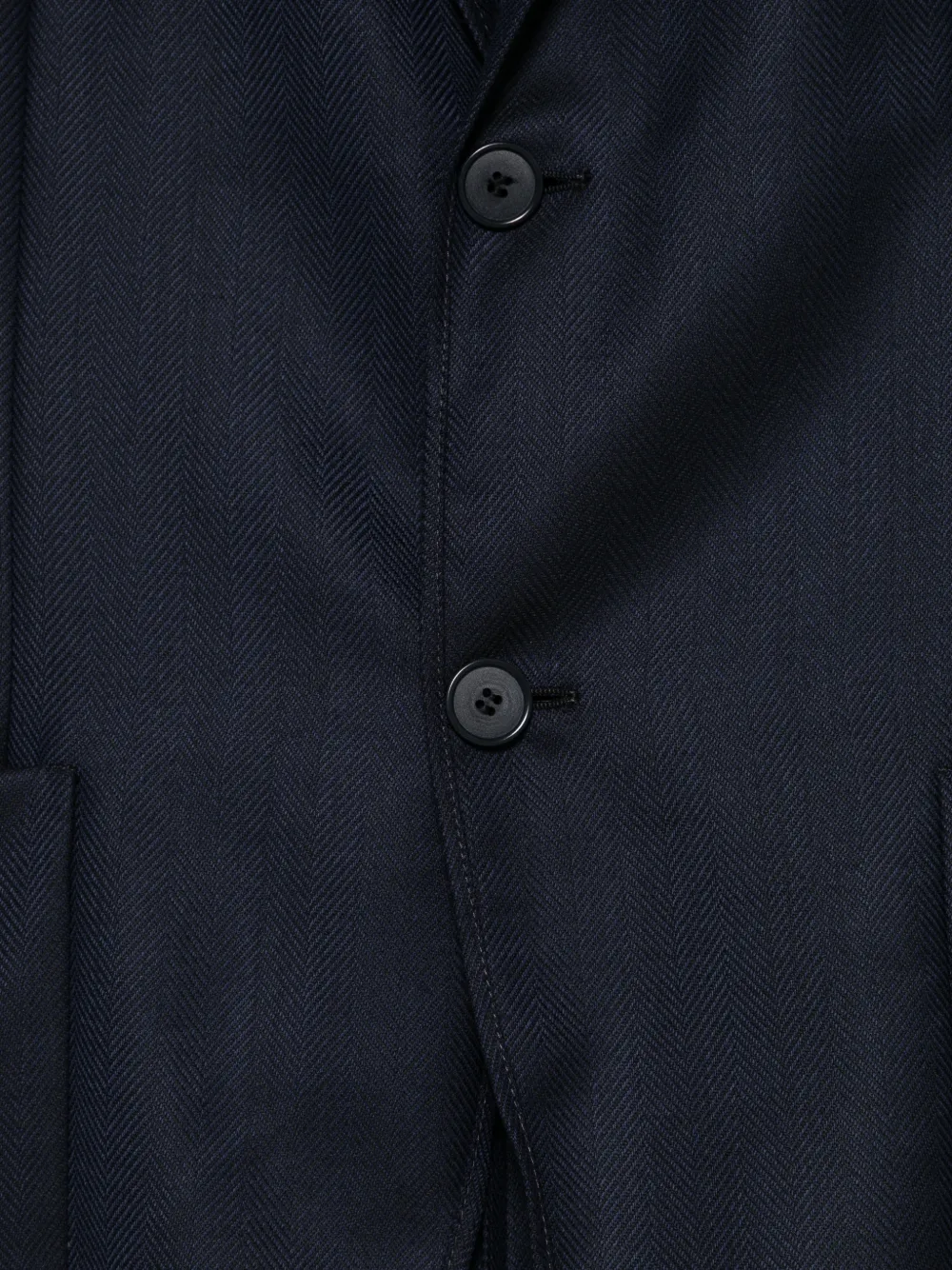 Giorgio Armani Blazer met visgraatpatroon Blauw