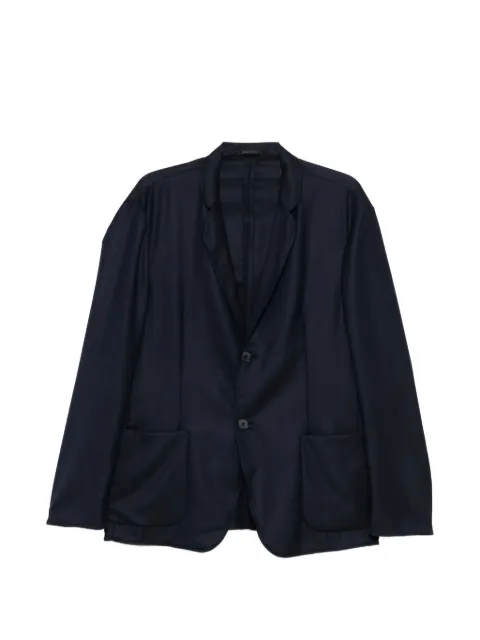 Giorgio Armani button herringbone blazer