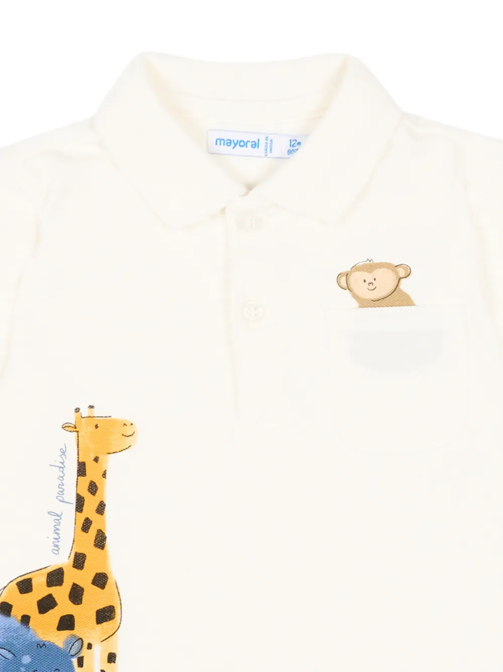 Animal-Print Short-Sleeve Polo Shirt