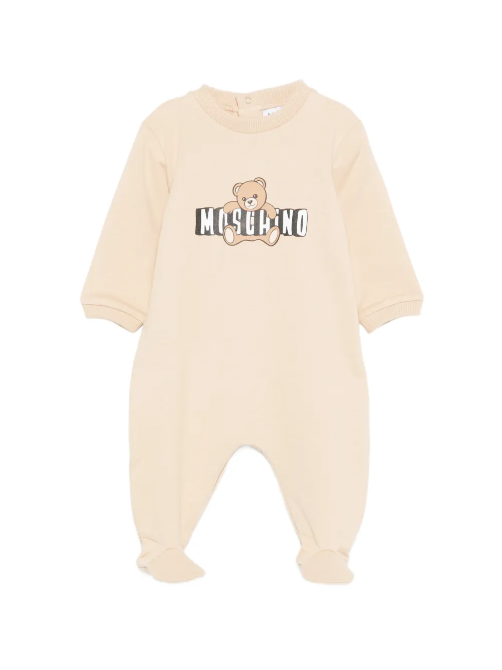 Moschino Kids teddy-print pyjama - Toni neutri