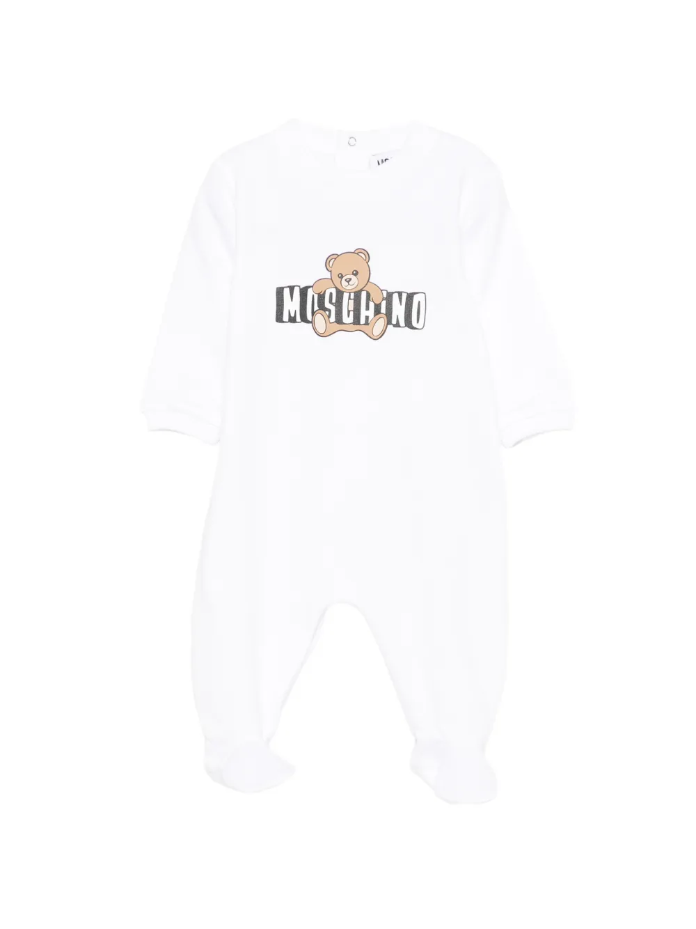 Moschino Kids logo-print pyjama - Bianco