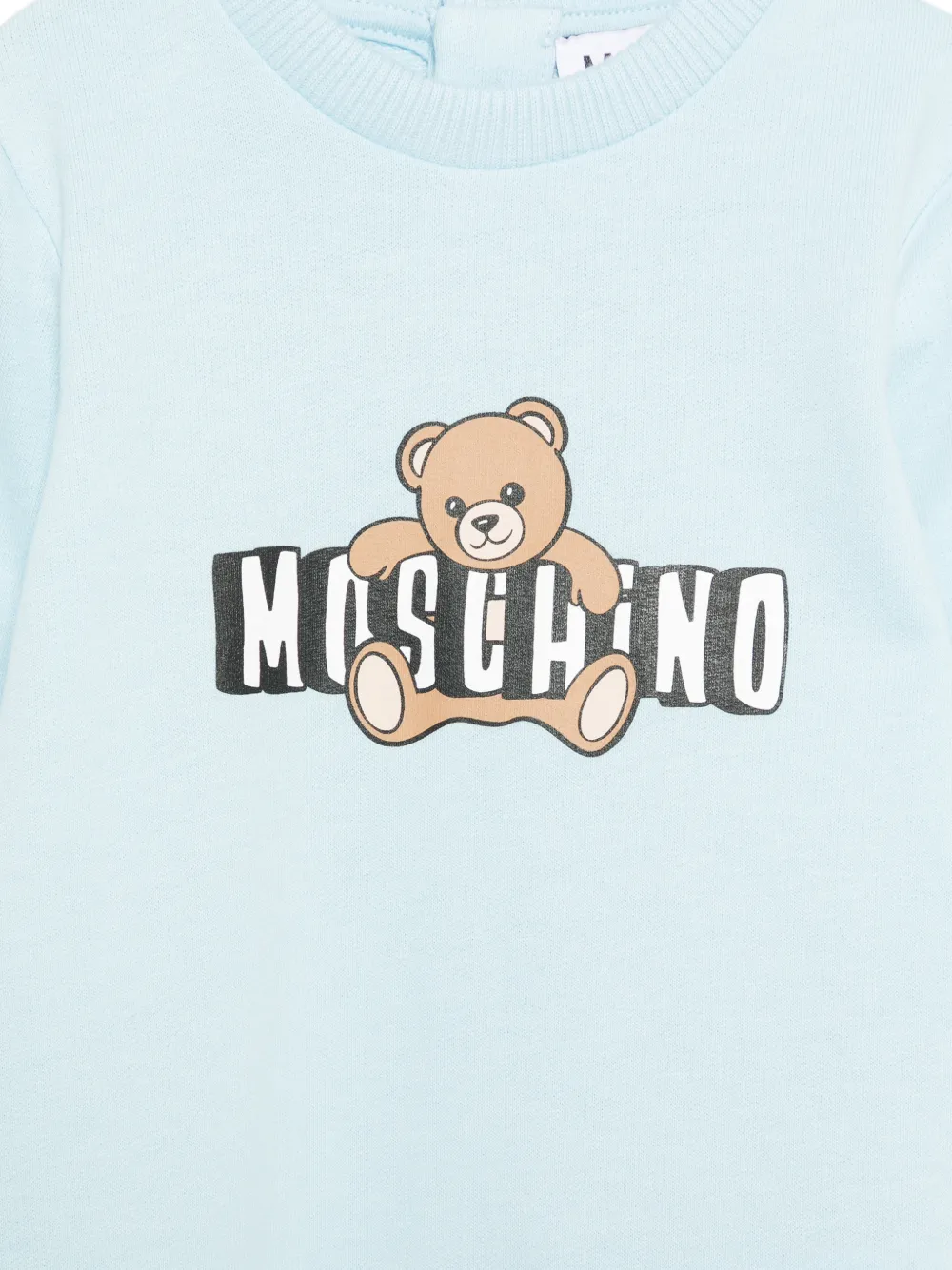  Moschino Kids Teddy-logo Pyjama - Blue 