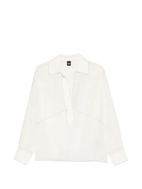 BOSS haut Brizzy à col v