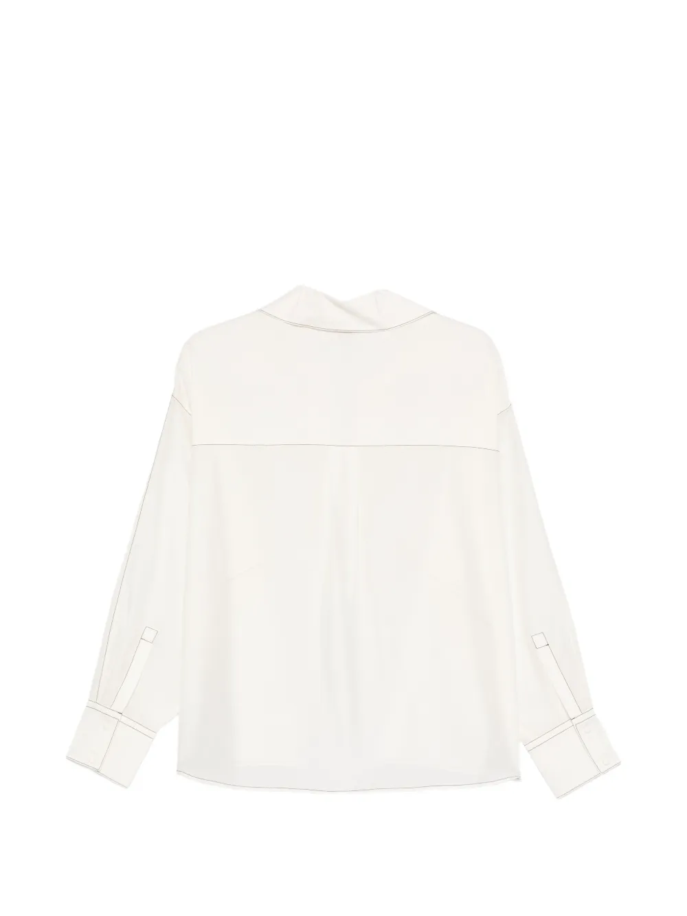  Boss Brizzy V-neck Panelled Top - Neutrals 