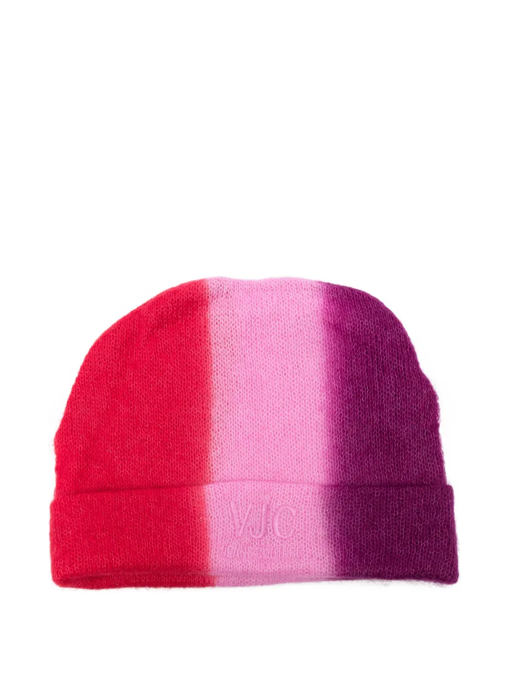 Pre-owned Versace 2000s Colour-block Beanie Hat In Pink