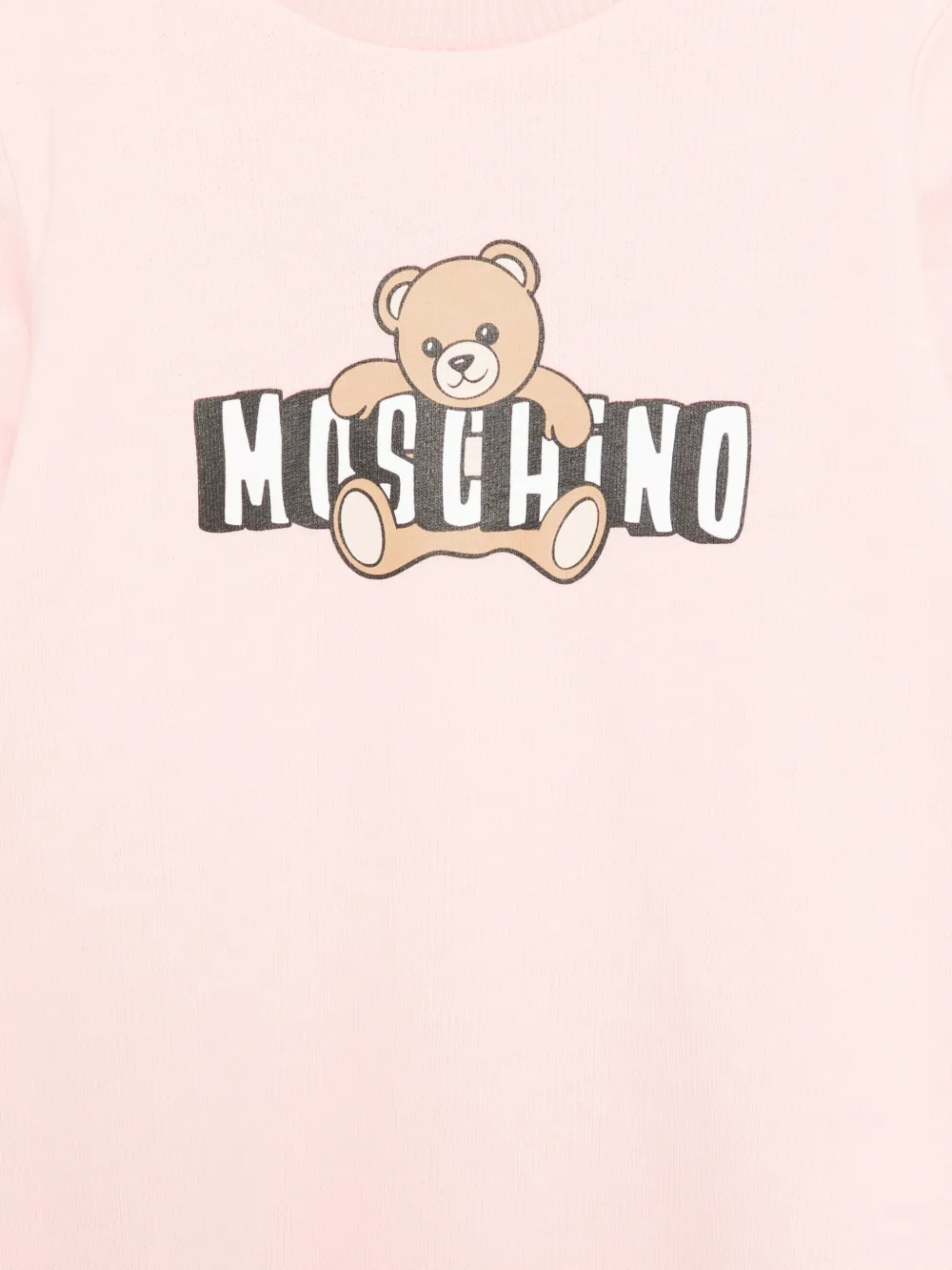 Moschino Kids Pyjama met teddyprint Roze