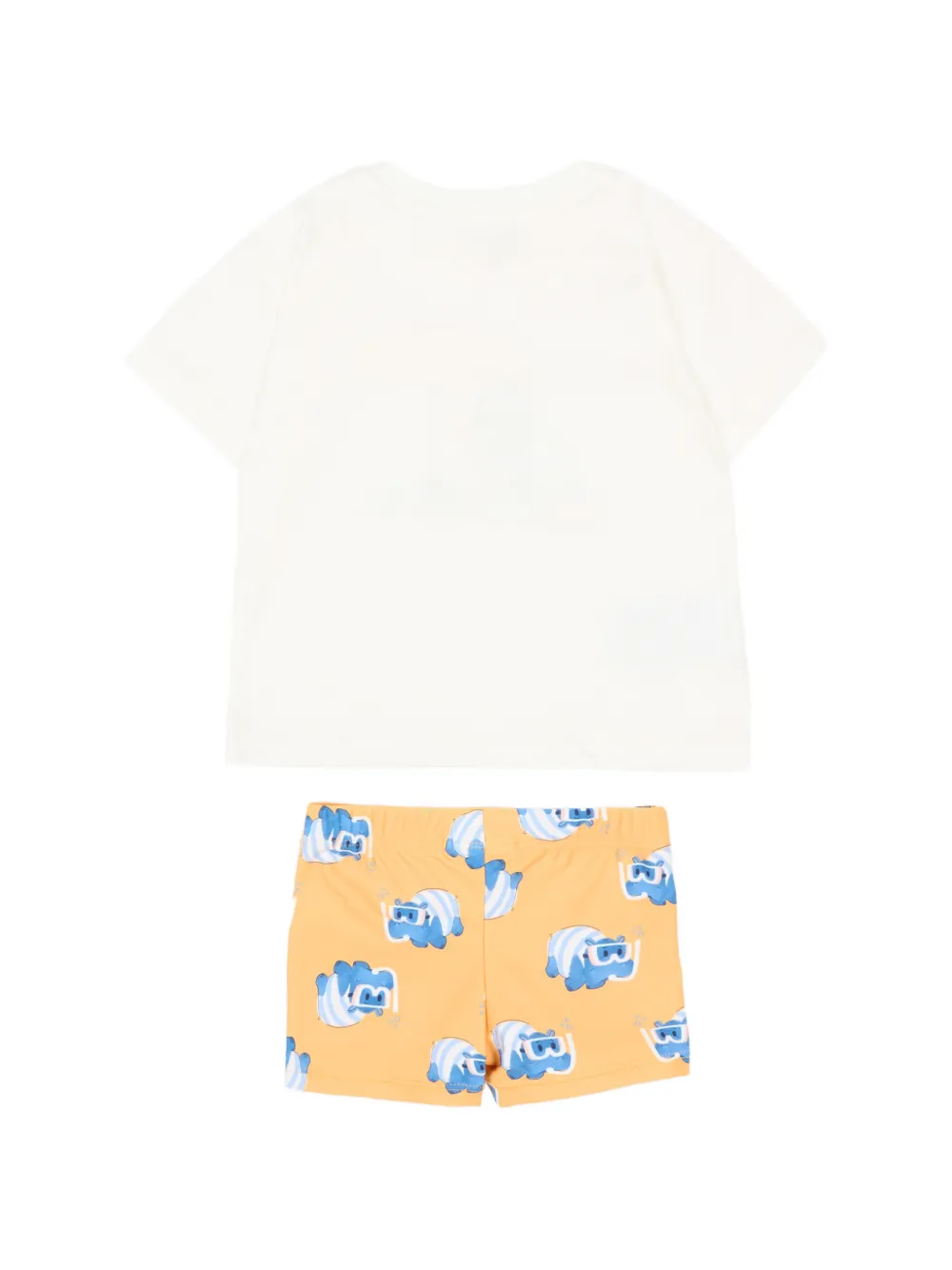 Mayoral Tweedelig shortsset met grafische print Wit