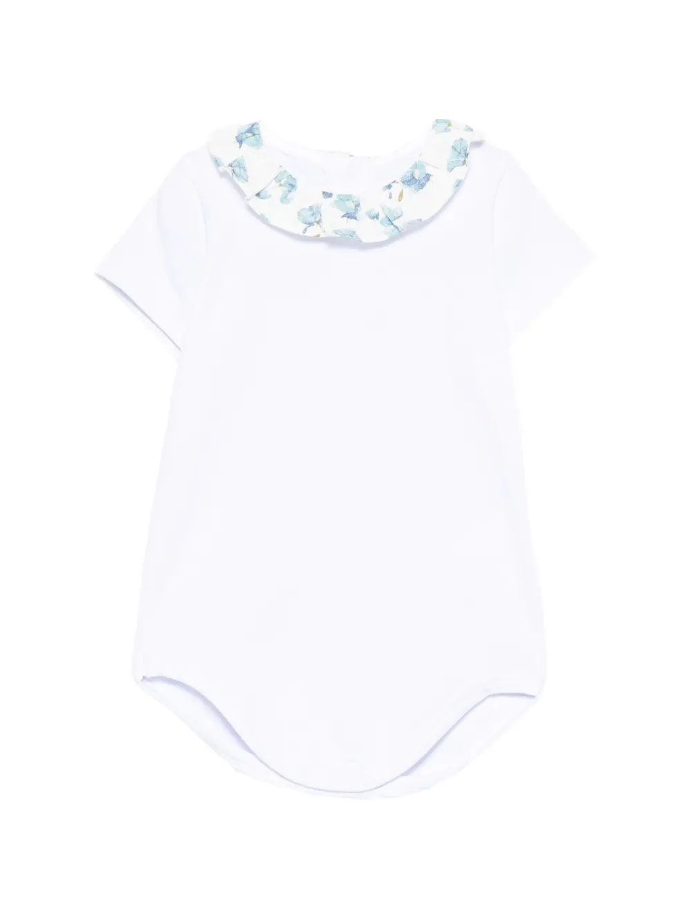 Mariella Ferrari ruffled-collar bodie - Bianco