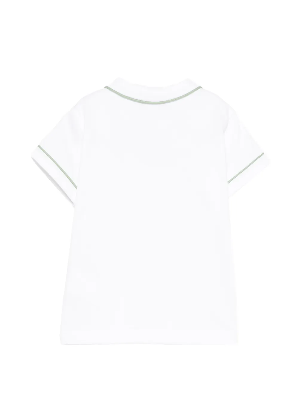 Mariella Ferrari Poloshirt met contrasterende afwerking Wit
