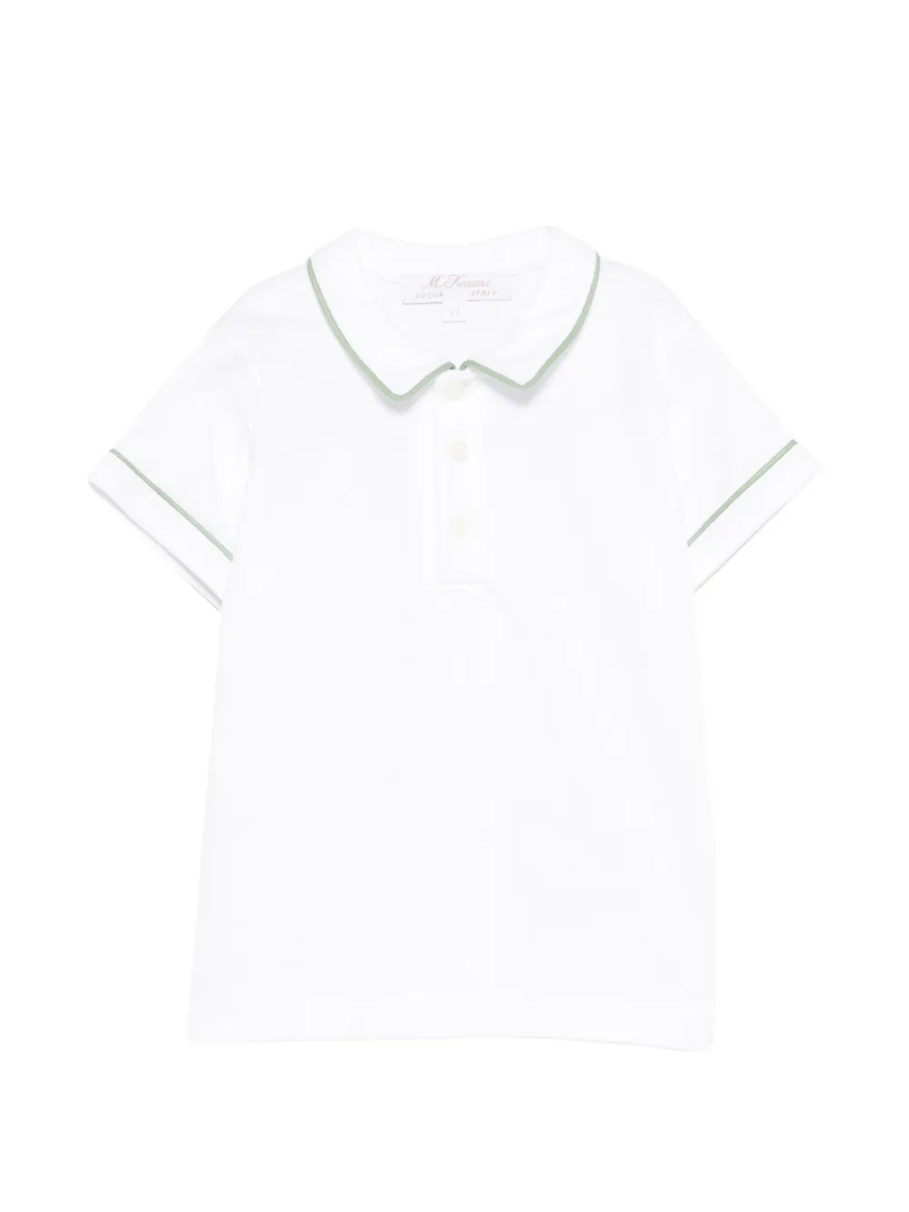 Mariella Ferrari contrast-trim polo shirt - Bianco