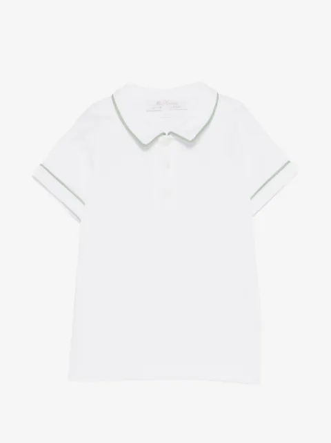 Mariella Ferrari playera tipo polo con ribete en contraste