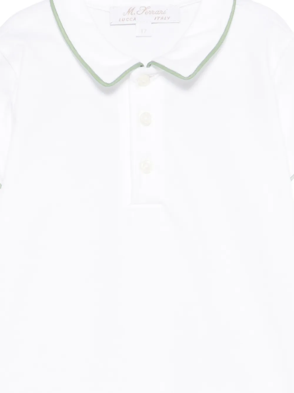 Mariella Ferrari Poloshirt met contrasterende afwerking Wit