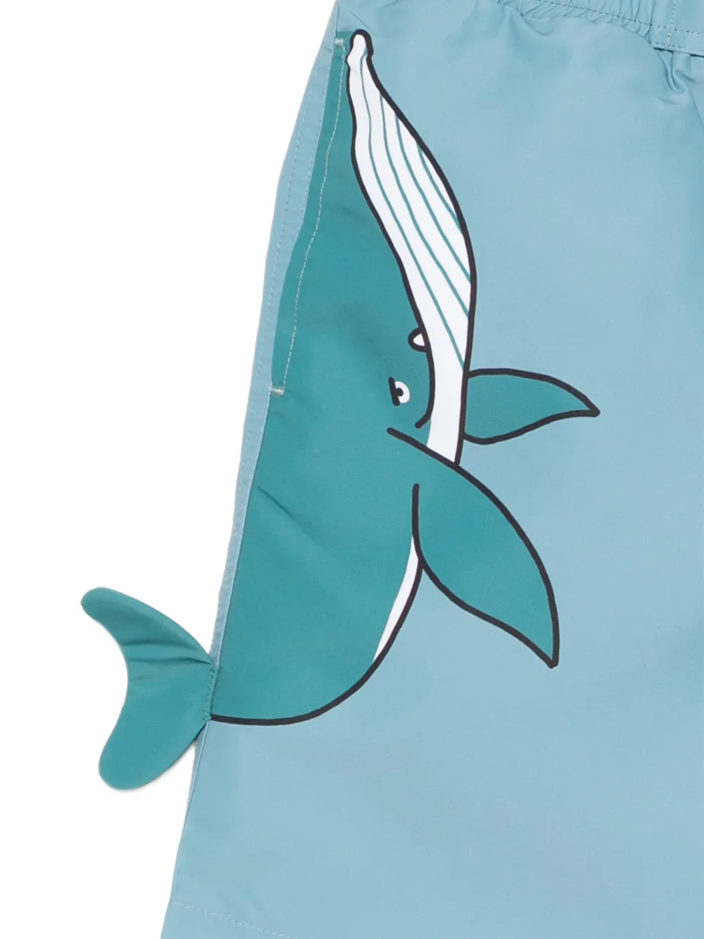 Whale-Graphic Swim Shorts