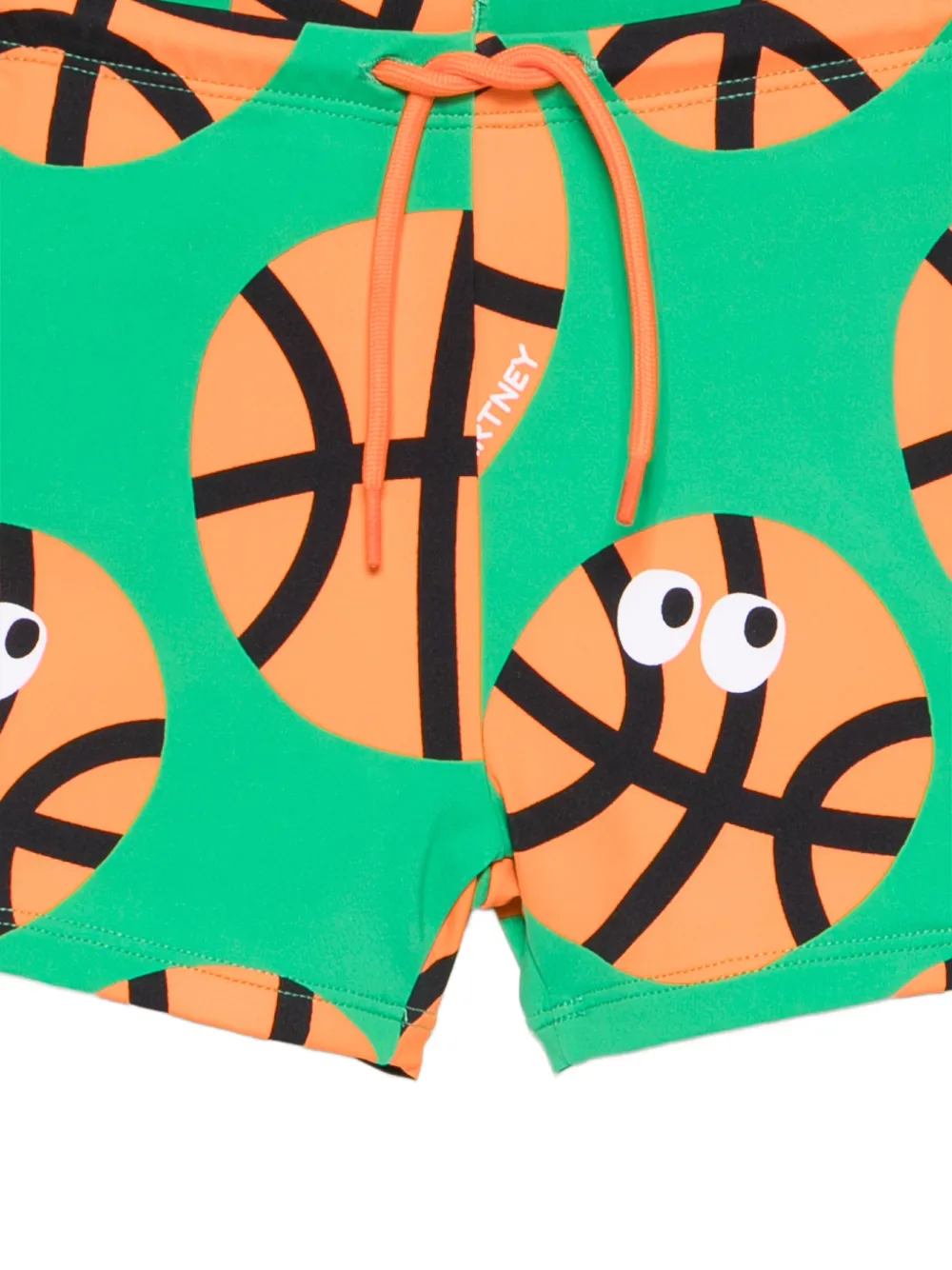  Stella Mccartney Kids Drawstring-fastening Swim Shorts - Green 