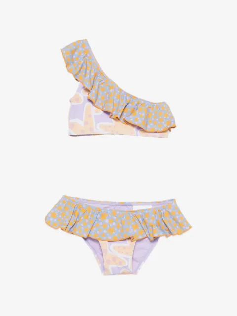 Stella McCartney Kids traje de baño con volantes