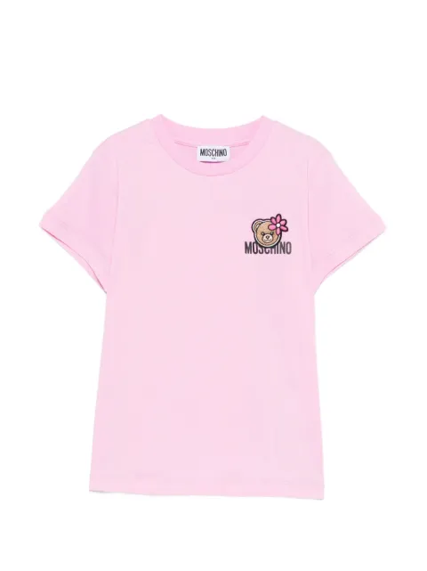 Moschino Kids bear-patch T-shirt