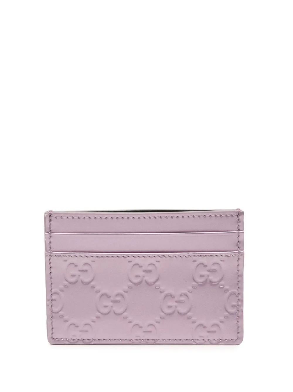 Gucci Pre-Owned 2016-2025 Guccissima card holder - Viola