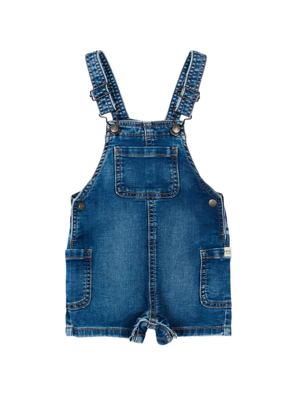 Mayoral front-pocket dungarees - Blu