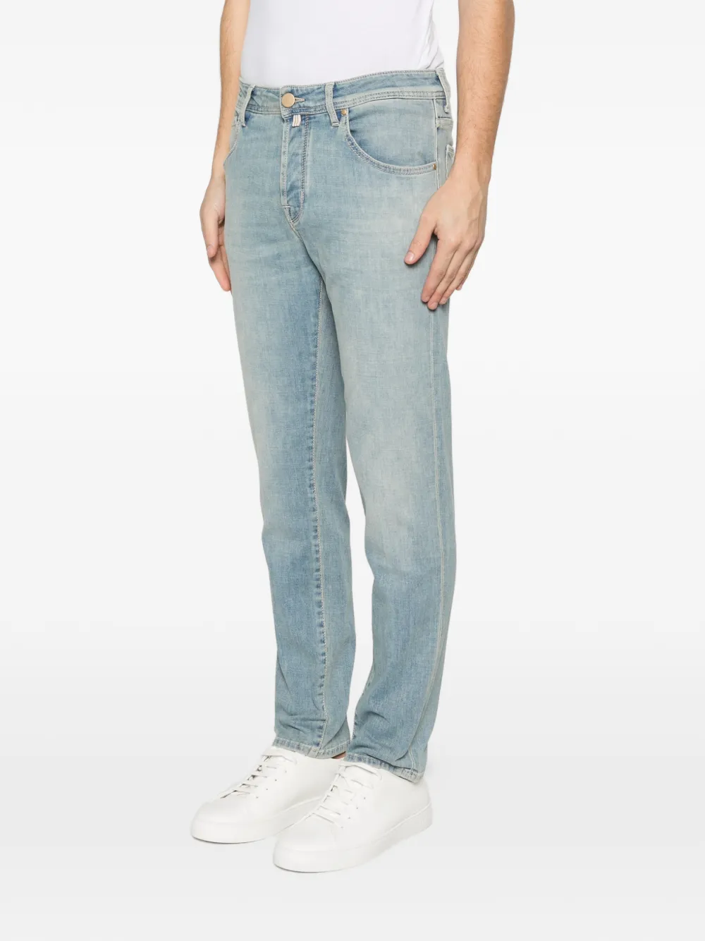Jacob Cohën Scott jeans met knopen Blauw