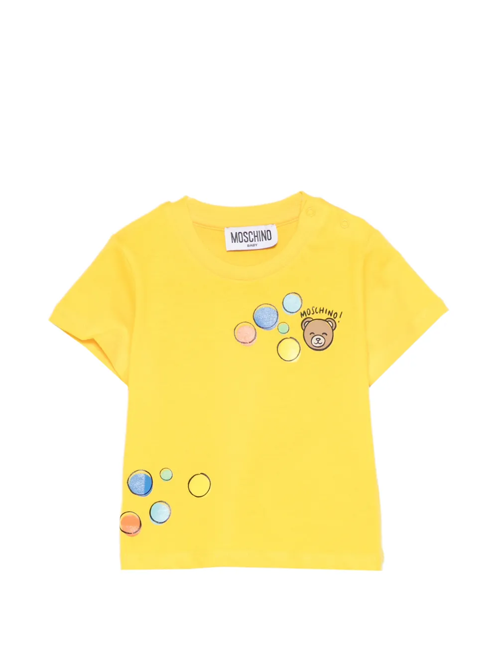 Moschino Kids teddy-print T-shirt - Giallo