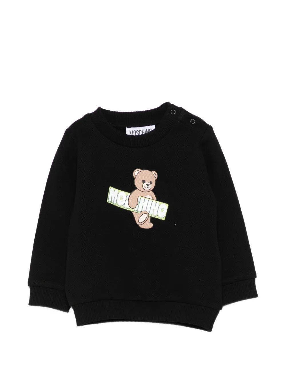 Moschino Kids teddy-print sweatshirt - Nero
