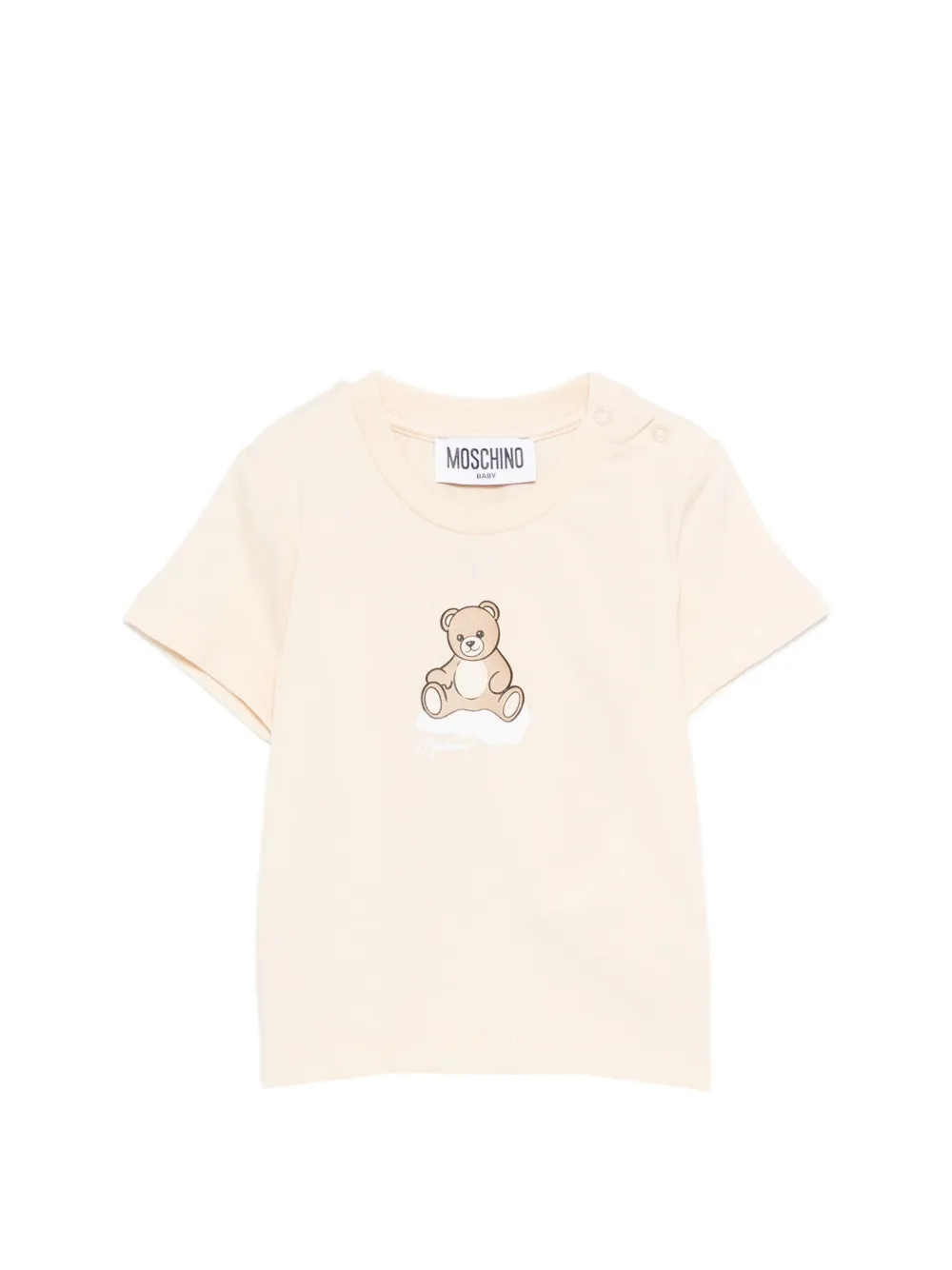 Moschino Kids bear-print T-shirt - Toni neutri