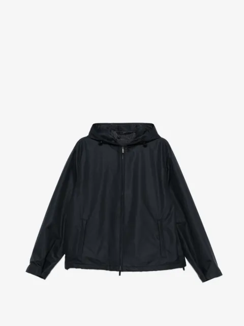 Giorgio Armani blue hooded jacket