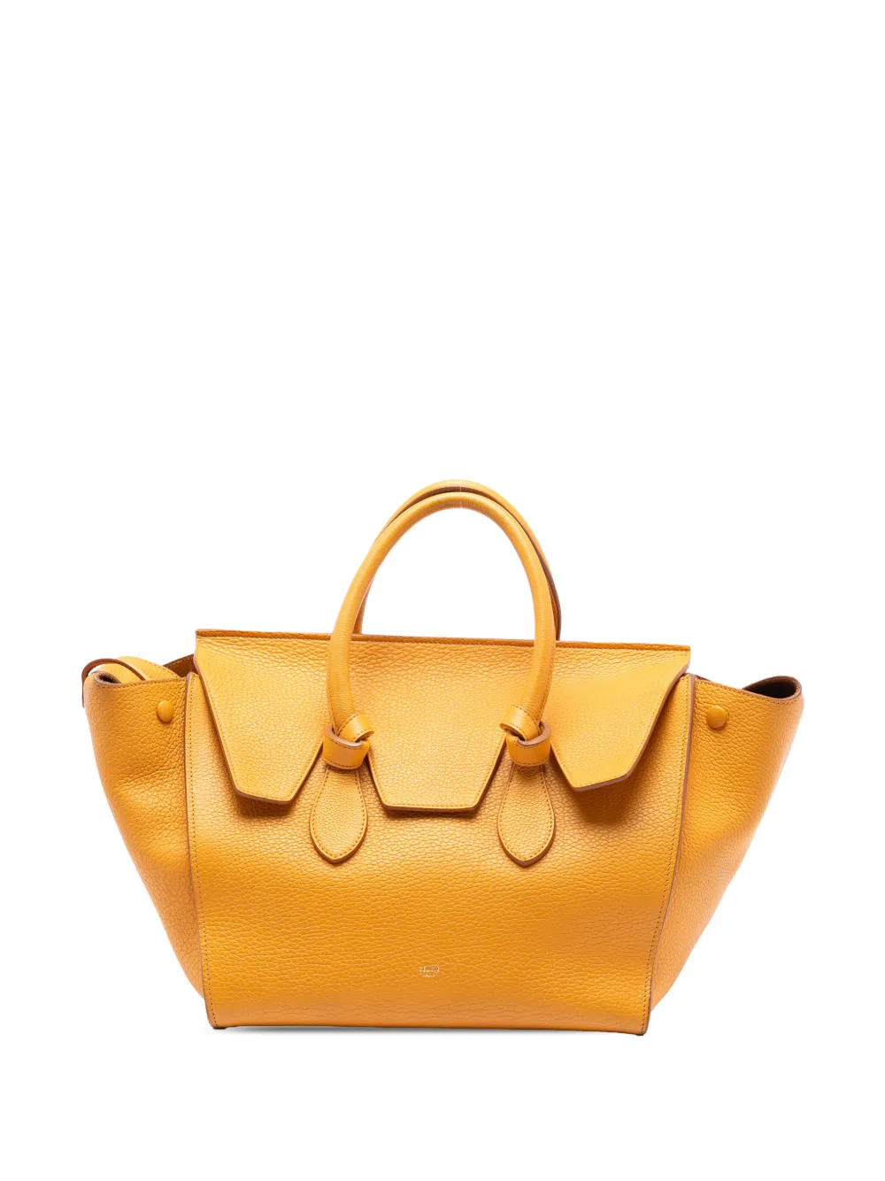 Celine Pre-Owned 2013 Small Grained Calfskin Tie Knot handbag - Giallo